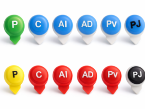 Piners de Fútbol Sala para pizarra táctica